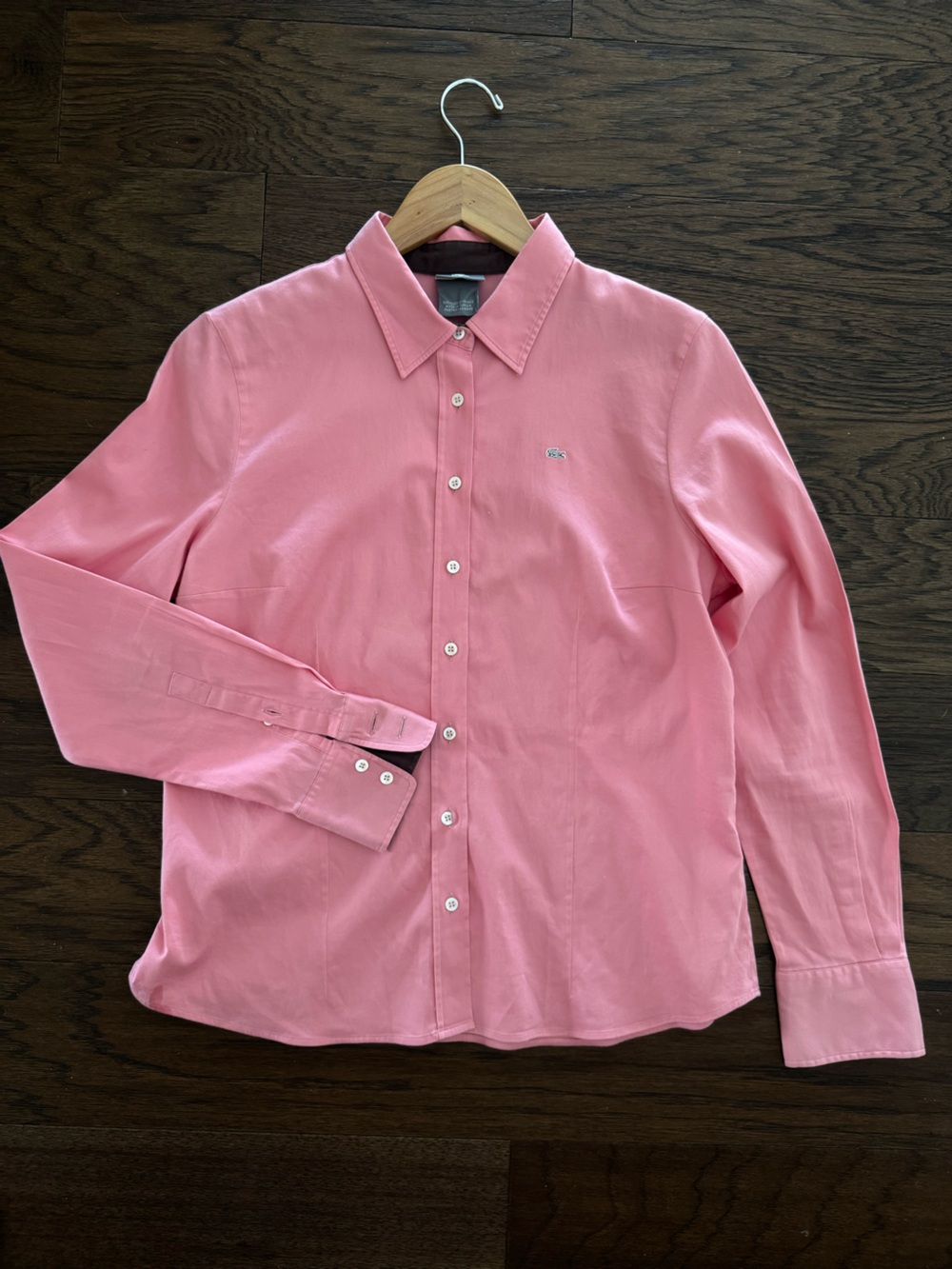 Lacoste Pink Button-Down Dress Shirt